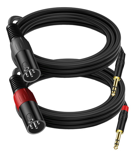 Adaptador Estéreo Xlr A 1/4 Trs, Macho Xlr A 1/4 Pulgadas (6