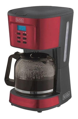 Cafeteira Black+Decker CMP automática vermelha de filtro 220V