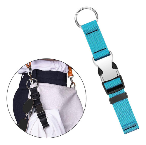 2 Agregue Una Bolsa Correa For Equipaje Cinturones Azul