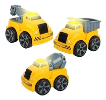 Comprar Artcreativity Juego De 3 Vehículos De Construcción Con Luces Y Sonido, Incluye Mini Camión Volquete, Camión De Remolque Y Mezclador De Hormigón, El Mejor Para Niños, Recuerdos De Fiesta Para