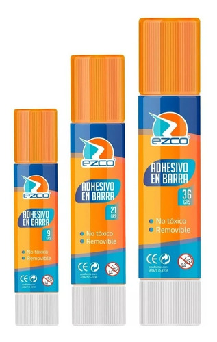 Adhesivo En Barra Ezco 21 Grs - Pack X 24 Unidades