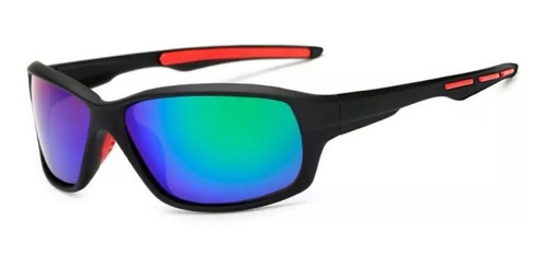 Lente De Sol Deportivo Polarizado Bicolor Uv 400