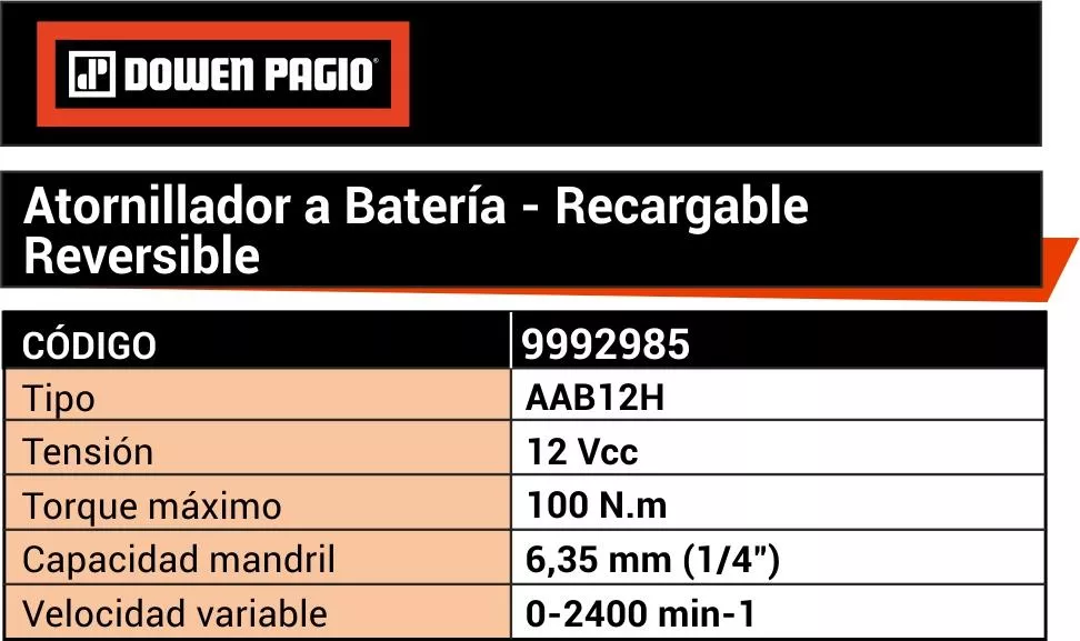 Tercera imagen para búsqueda de atornillador de impacto dowen piaggio