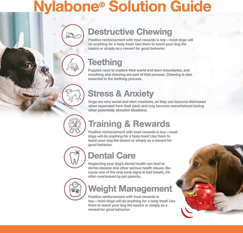 Juguete Huesos Nylabone Dura Power Chew Manzana 2pz 11kg