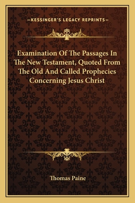 Libro Examination Of The Passages In The New Testament, Q...