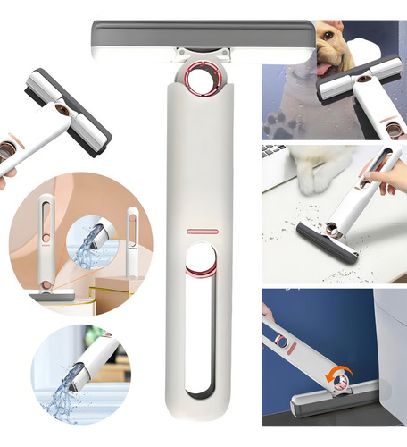 Mini Mop Esfregão Rodo Mágico Limpeza Limpa Vidro Absorvente