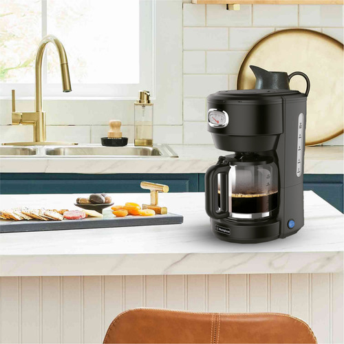 Cafetera De Filtro Westinghouse Negro Retro 1.25 Lts 1000w