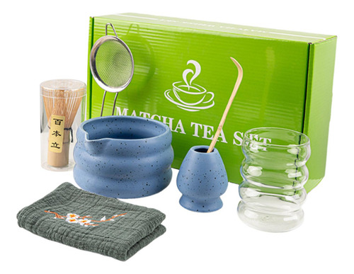 Set De Matcha, Fabricación De Té Japonesa, De Té Azul