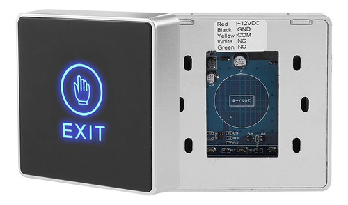 Pulsador Boton De Salida Tactil Led Luminoso Control Accesos