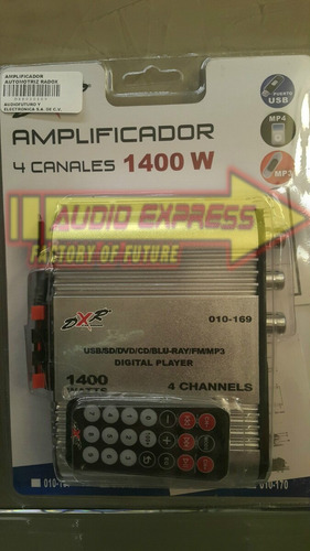 Amplificador Para Cuatrimoto Con Entrada Usb Fm Can Am Rzr