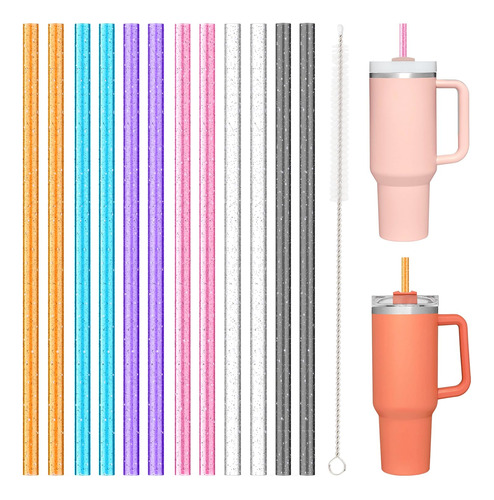 Allwith 12 Pcs Replacement Straws For Stanley 5htbw