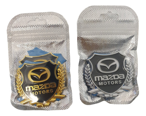 Emblema Metal Cromo Toyota Mazda 3 6 Cx5 Cx30 (2) Pieza