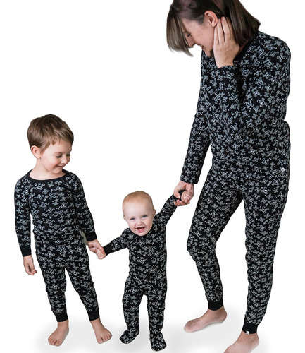 Honestbaby Pijama De Vacaciones Familiar De 1 Pieza De Algod