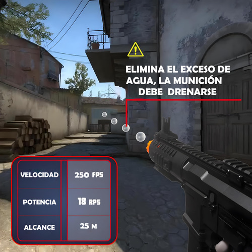 Rifle Arp9 Potente Lanzador De Hidrogel Nylon Retroceso