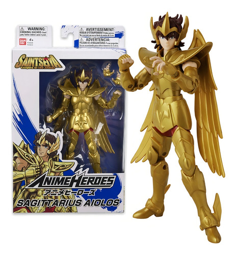 Anime Heroes Saint Seiya - Figura De Sagittarius Aiolos