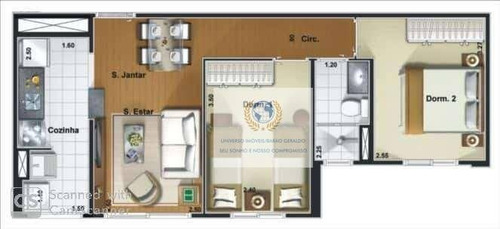 Apartamento Com 2 Dormitórios À Venda, 46 M² Por R$ 285.000,00 - Chácara Das Nações - Valinhos/sp - Ap0503