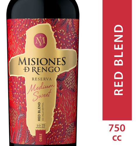 Vino Misiones De Rengo Reserva Medium Sweet Red Blend 750 Cc