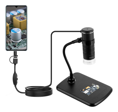 Microscopio Digital 3-en-1 1000x Hd 1080p, Celular, Type-c ,