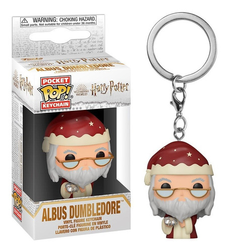 Imagen 1 de 2 de Funko Pocket Pop! Llavero: Harry Potter - Dumbledore Holiday