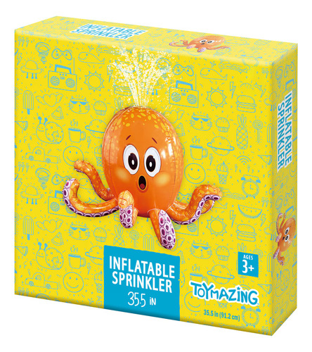 Aspersor De Agua Inflable Con Forma De Pulpo Para Niños