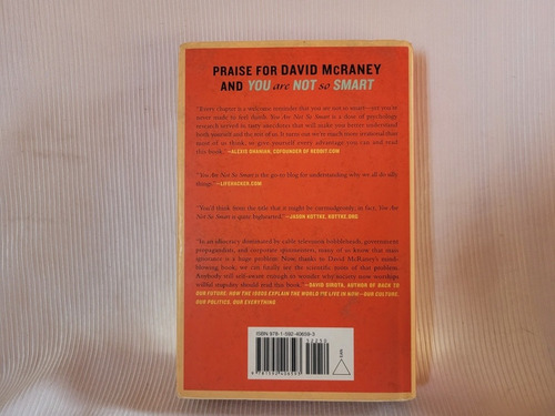 You Are Not So Smart David Mcraney Gotham Book