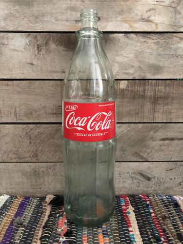 Antigua Botella Coca Cola Vidrio Vacía 1.25 L