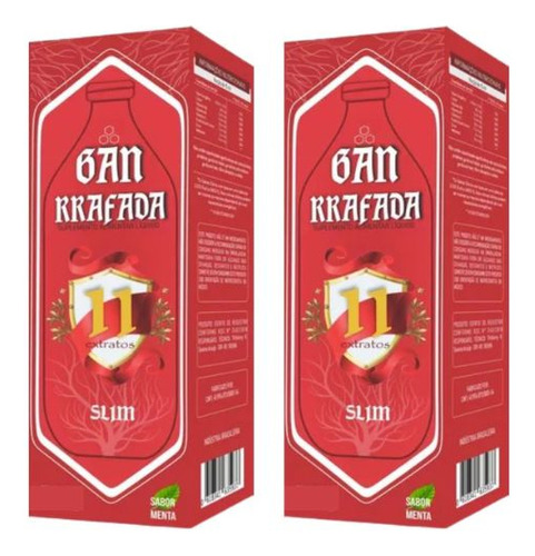Kit 2un Suplemento Alimentar Ganrrafada Slim 500ml - Labogan