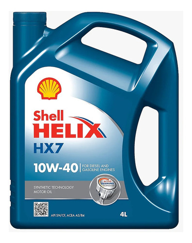 Aceite Para Motor Shell Semi-sintético 10w-40 Para Autos, Pi