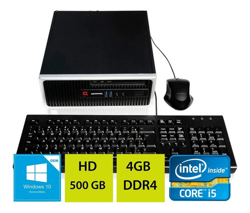 Imagem 1 de 9 de Desktop Computador Pc Super Barato I5 4gb 500gb Win10