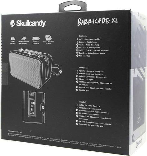 Bocina Bluetooth Skullcandy Barricade X L