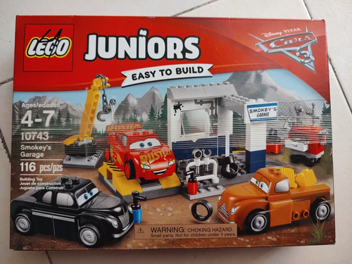 Lego Cars 3 Juniors Smokey's Garage Set 10743 Impecable 