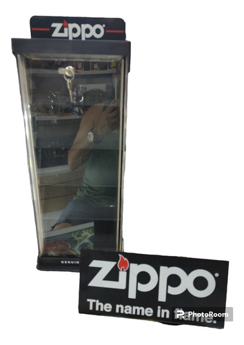 Zippo Exibidor Comercial De Encendedores +cartel Colección 
