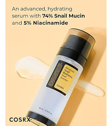 Cosrx Niacinamide 5% + Snail Mucin 74% Dual Essence, Dark Sp