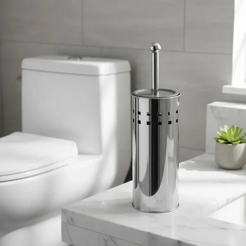 Clink Escova Sanitária Para Limpeza de Vaso de Banheiro Aço Inox Clin