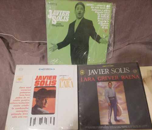 3 Lps Don Javier Solis Lara, Greaver Y Bahena Y Lara Estándar (Usado)