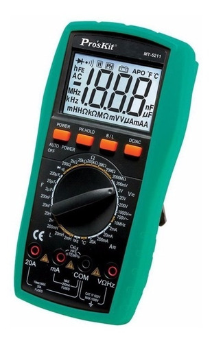 Imagen 2 de 6 de Tester Multimetro Proskit Mt5211 Lcr Inductancia Temperatura