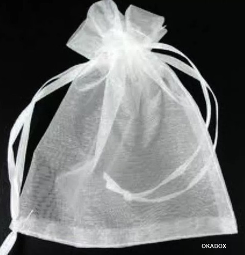 Saquinho De Organza 13x18 Fita Cetim Lembrancinha (50 Und)