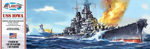 Uss Iowa Big Battleship Kit Modelo Plastico 1 535 Atlantis