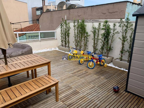 Imagem 10 de 12 de Cobertura Com 2 Dormitórios À Venda, 129 M² Por R$ 410.000,00 - Vila Leopoldina - Santo André/sp - Co0060