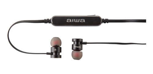 Imagen 1 de 3 de Audífonos Inalámbrico Aiwa 660 Negro Bluetooth/microfono Vc