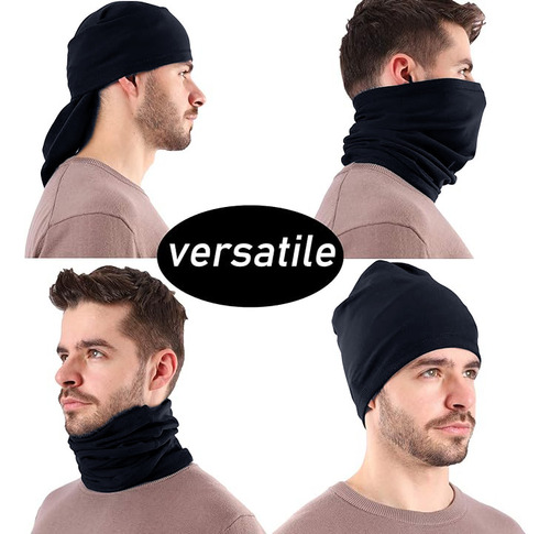 Pack 2 Bandanas Cuello Invierno Polainas Tubular Polar Frio