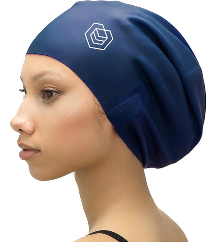 Gorro Para Natación Soul Cap Azul Oscuro, Talle Xl, Silicona