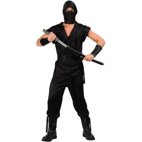 Disfraz Para Adulto Ninja Invisible Talla Medium Hallowen 