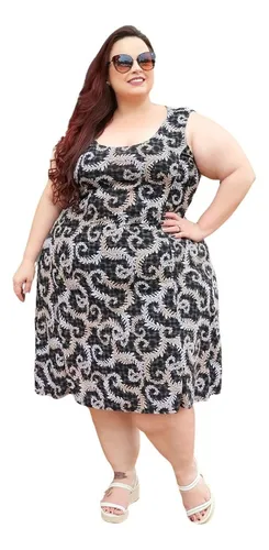 Vestido plus on sale size para senhora