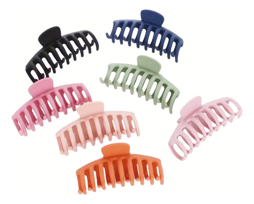 Pack 3 Pinzas Tiburon Grande Para Cabello De Mujer Y Niña