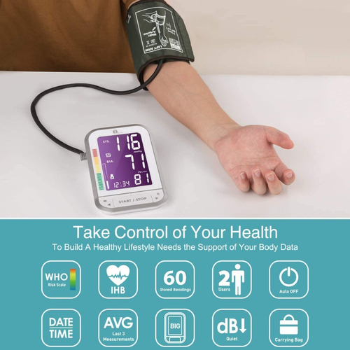 Medidor De Presion Arterial 1byone Bluetooth Desde El Brazo