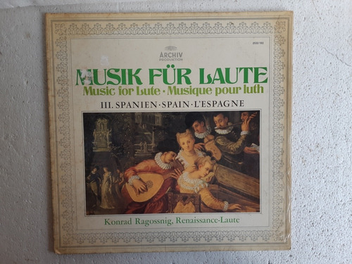 Disco Lp Musik Für Laute /konrad Ragossnig / Archiv Prod.