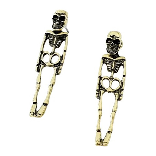 Aretes Colgantes Calavera Esqueleto Halloween