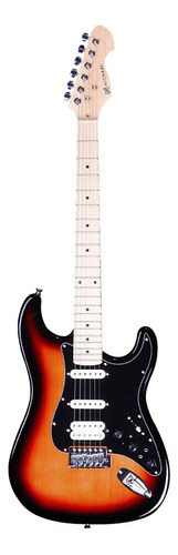 Guitarra Eletrica Michael Rocker Strato Gms250 Suburst Black Orientação da mão Destro