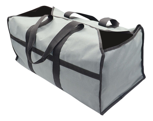 Bolsa De Transporte De Madera Resistente Para Chimenea, Gris